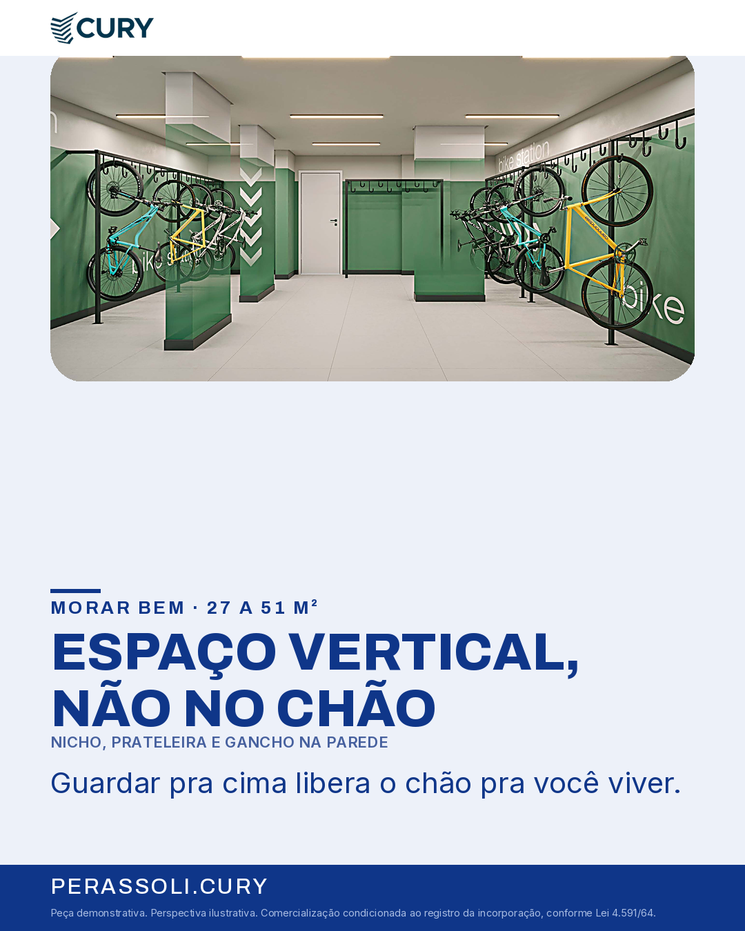 ESPAÇO VERTICAL, NÃO NO CHÃO