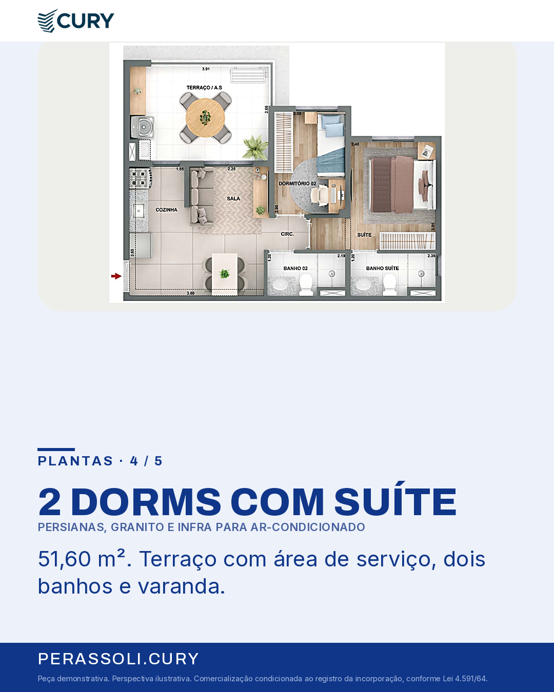 2 DORMS COM SUÍTE