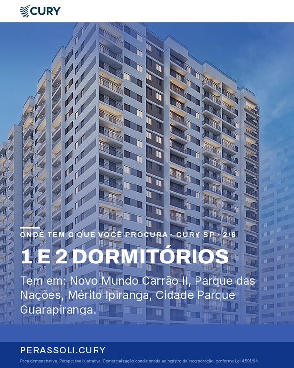 1 E 2 DORMITÓRIOS
