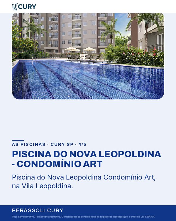 PISCINA DO NOVA LEOPOLDINA - CONDOMÍNIO ART
