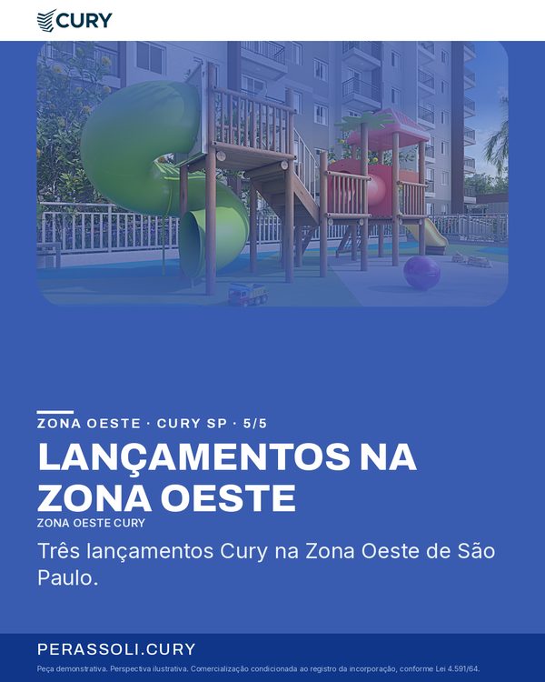 LANÇAMENTOS NA ZONA OESTE