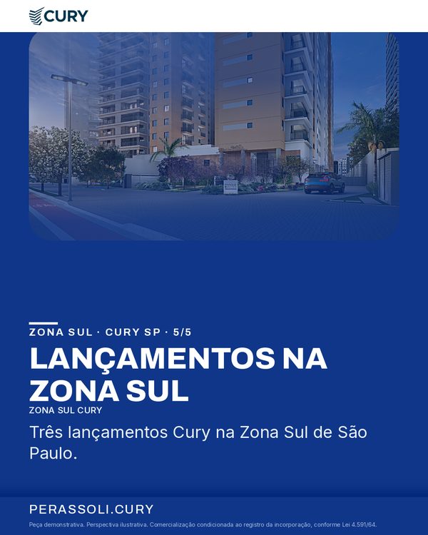 LANÇAMENTOS NA ZONA SUL
